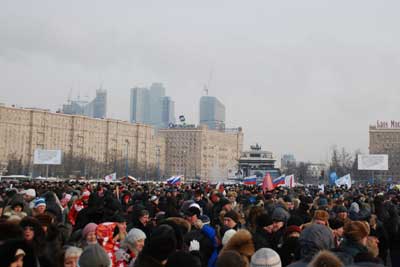 "Честным выборам - ДА!" <br><br> Антиоранжевый митинг на Поклонной горе собрал 138 тысяч человек